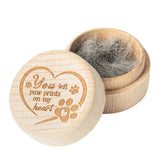 CJiangpo Dog Memorial Keepsake Box, Wooden Pet Urns Memorial Gifts for Loss of Dog Cat Hair Ashes Container Remembrance Pet Loss Sympathy Gifts CJiangpo
