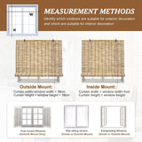 Blackout Bamboo Blinds, Bamboo Shades for Indoor Windows, Patio Shades Roll up Outdoor Porch Privacy Blinds,24" 26" 30" 36" 42" 48" 50" 54" 60" 67" 72" 75" 77" Wide VinLeap