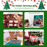 xackcme Red Truck Diamond Painting Kits for Adults, Christmas Diamond Art Kits for Adults, Round 5D Aurora Gem Art Kit for Adult DIY Crafts Kit Gift Home Wall Decor Gifts (16x12 inch) xackcme