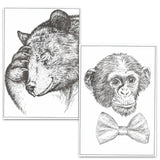 Animal Coloring Book Set - Pack of 3 Premium Adult Coloring Books Featuring Turtles, Pets, Wolves and More | Animals Collection for Adults Bendon