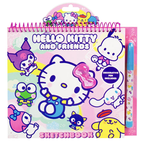 Hello Kitty and Friends Café Sketchbook, 20-Page Hello Kitty Notebook & Pen, Cute Classroom Supplies, Coloring Book, Hello Kitty School Supplies, Kawaii School Supplies, Sanrio Stationery Horizon Group USA