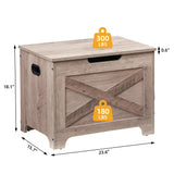 GAOMON Storage Chest, Storage Bench with Safety Hinge, Barn Style Storage Trunk, Wooden Entryway Bench, Shoe Bench, Large Storage Chest for Entryway, Bedroom, Living Room GAOMON