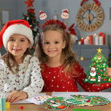Pasimy 48 Pcs Christmas Crafts Kit for Kids - DIY Tree Ornaments Make Your Own Craft Set for Ages 3-12 Pasimy
