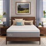 EGOHOME King Mattress 14 Inch Cooling Gel Memory Foam, Fiberglass Free, Mattress Bed in a Box for Back Pain Relief, Medium Firm, CertiPUR-US Certified, 76”x80”x14”, White EGOHOME