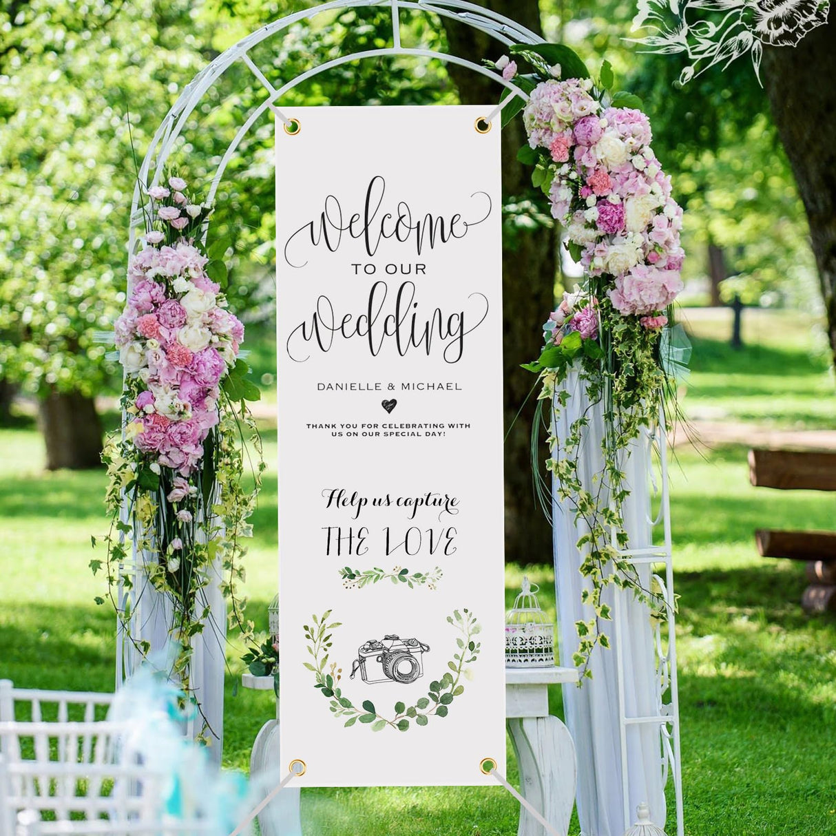 4 Pcs Sublimation Banners Blank, 2x6 Feet Large White Polyester Oxford Cloth Banner with Hanging Ropes, DIY Sign Banners for Painting, Writing, Indoor Outdoor Display and Party Decoration GCTWFYK