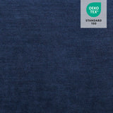 MCombo Power Lift Recliner Chair with Extended Footrest for Elderly People, Fabric 7287 (Navy Blue, Medium-Regular) MCombo