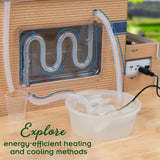 Thames & Kosmos Green Engineering STEM Kit | Build & Experiment with an Energy-Efficient Model Home, Explore Clean Energy, Sustainable Living, Includes Solar Panel, LEDs, Sensors, Ideal for Classrooms Thames & Kosmos