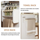 IRONCK Rolling Kitchen Island Table on Wheels with Drop Leaf, 56" Kitchen Island with Drawers and Adjustable Shelves Cabinet, Large Mobile Kitchen Island Cart for Kitchen IRONCK