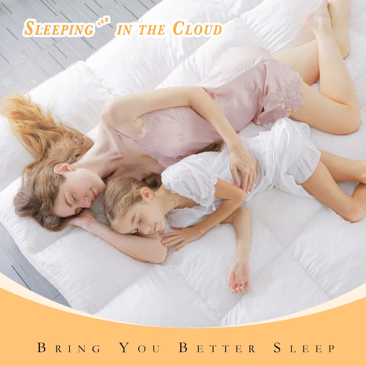 WhatsBedding 3 Inch Memory Foam Mattress Topper Queen Size for Pressure Relief, Fluffy & Soft Shredded Memory Foam Filled Pillow Top, 4 Anchor Elastic Bands, 1700GSM, 60x80in WhatsBedding