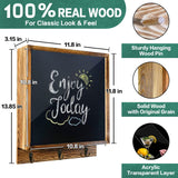 MOCAS Hidden Gun Storage, Hidden Wall Gun Safe Pistol Rack Shelf with 3 Hooks for Secret Decor Concealment Furniture, Art Storage Cabinet Wooden Storage Shelves Indoor Picture Frame MOCAS