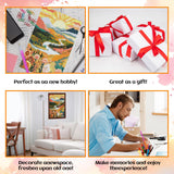 NPCSWXQ Diamond Painting Landscape,5D Diamond Painting Kits for Adults Beginners, DIY Full Drill Diamond Painting Sunrise Mountains and Rivers Painting for Home Wall Bedroom Decor Gifts 12x16Inch NPCSWXQ