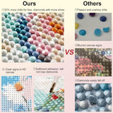 KICHANG White Retro Diamond Painting Diamond Art Kits for Adults,5D Diamond Art Crafts,Round Full Drill Diamond Dots Diamond Art Kits for Home Decor&Gift-11.8x15.7in KICHANG