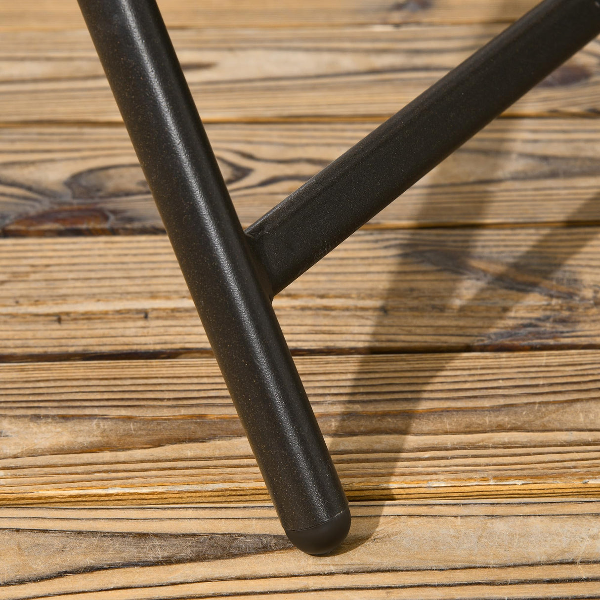 Outsunny 5 Pieces Wicker Patio Dining Set, Foldable Outdoor Table and Chairs, Wicker Furniture Dining Set with Umbrella Hole, Tempered Glass Table, Dark Brown Outsunny