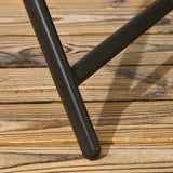 Outsunny 5 Pieces Wicker Patio Dining Set, Foldable Outdoor Table and Chairs, Wicker Furniture Dining Set with Umbrella Hole, Tempered Glass Table, Dark Brown Outsunny