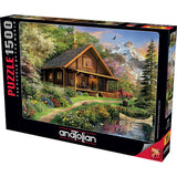 Anatolian Puzzle - Log Cabin Home, 1500 Piece Jigsaw Puzzle, #4568 Anatolian