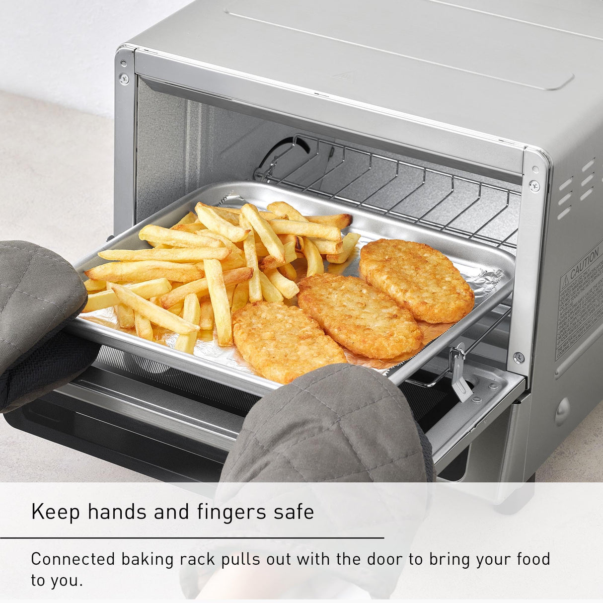 Panasonic FlashXpress Toaster Oven with Double Infrared Heating, 6 Auto Cook Options and Dial Temperature Control, 4-Slice Small Toaster Oven, 1300 Watts, PFAS-free - NB-G200P (Stainless Steel) Panasonic