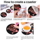 Canrichshop 8 Pcs Diamond Painting Coasters,Halloween Diamond Painting Kits,Horror Movies Diamond Art Coasters,5D Full Drill Diamond Dots,DIY Kits for Adults Arts and Crafts Supplies Canrichshop