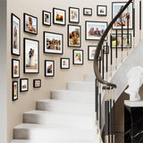 decorUhome 8x10 Picture Frame, Display Pictures 5x7 with Mat or 8x10 without Mat, Black Engineered Wood Photo Frame with Plexiglass for Wall & Tabletop Display, Picture Frames 8x10 Set of 1 decorUhome