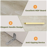 IRONCK Corner Bookshelf, 76" Tall Corner Bookshelves, 6 Tiers L-Shaped Bookcase with 10 Open Shelves and 2 Storage Drawers for Living Room or Home Office IRONCK