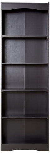 Sonax Hawthorn 72-Inch Tall Bookcase, Midnight Black SONAX