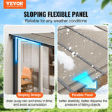 VEVOR Lean to Gazebo for Patio, 10' x 14' Hard Top Gazebo with Aluminum Frame, Wall Mounted & Freestanding Pergola, UV Resistant Polycarbonate Roof, Outdoor Patio Awnings for Deck, Garden and Backyard VEVOR