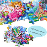 Princess and Unicorn 100 Piece Puzzles for Kids Ages 4-6 Jigsaw Puzzles for Toddlers Girls 3-5 Preschool Educational Puzzles Boards Toys Gifts for Girls Boys 3 4 5 6 Eirenke
