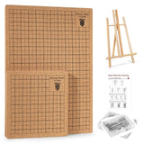 MicoSim 53 PCS Macrame Board Set with Holder and T-pins for Braiding & Cording，Macramé Project Board for Braiding Bracelet Creating Macrame and Knotting Creations MicoSim