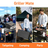 Portable Outdoor Grill Table, Folding Grill Cart Solid and Sturdy, Blackstone Griddle Stand Large Space, Blackstone Table with Paper Towel Holder, Grill Stand for Blackstone Griddle, Ninja Grill etc. DeintYei