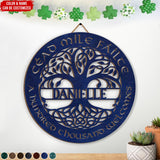 CustomizeAF Personalized Wooden Sign, Celtic Art Wall Decor Cead Mile Failte, Tree Of Life - Personalized Wooden Hanging Home Decor Sign, Tree of Life Wooden Wall Art Decor (DS753) Generic