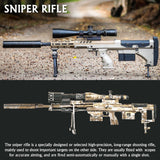 Microworld 3D Metal Puzzle, Mechanical Sniper Rifle Metal Model Kits, Brain Teaser DIY Challenge 3D Puzzle for Adult Art Craft Microworld