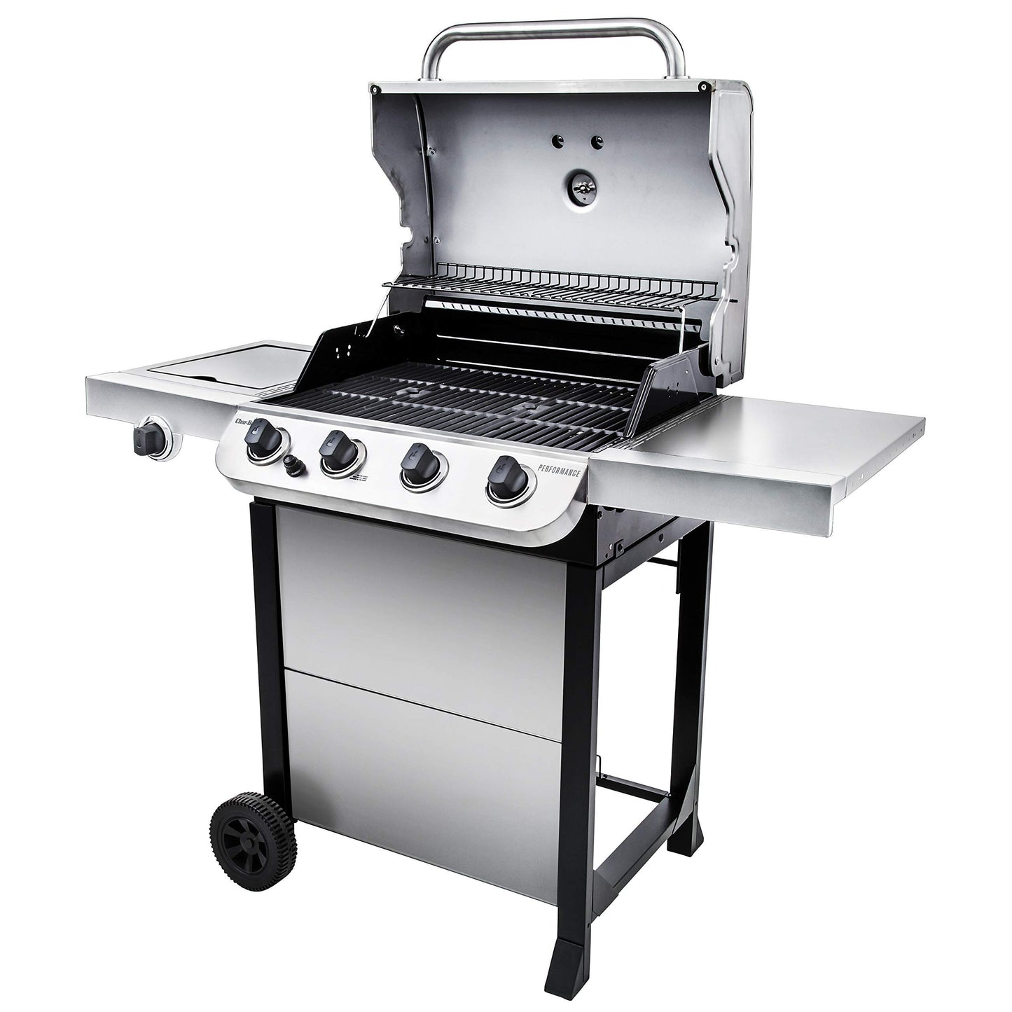 Char-Broil Performance Series Convective 4-Burner with Side Burner Cart Propane Gas Stainless Steel Grill - 463377319