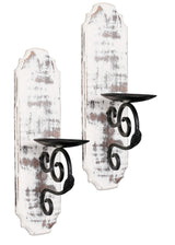 Wallmounted Pillar Candle Sconce,Wall Mount Rustic Candleholders, Wood Candle Holders,Floating Shelves,Hanging Shelf,Farmhouse Wall Décor,Large Wooden Handmade Sconces-15.5x4x6 White Wash Set of 2 Bedding Craft