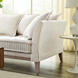 Modway EEI-4909-BEI Rowan Fabric Sofa, Beige Modway