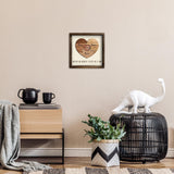 Kas Home Personalized Wooden Heart Name Puzzle Sign, Custom Family Name Puzzle with 1-8 Names Engraved Text Gift Desktop Ornament for Father's Day Kas Home