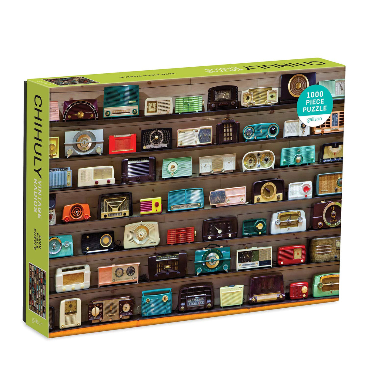 Galison Chihuly Vintage Radios 1000 Piece Puzzle from Galison - Featuring Chihuly's Vintage Radio Collection, Fun and Challenging Puzzle The Whole Family Can Enjoy, 27" x 20", Unique Gift Idea Galison