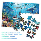 JOYZEXY Puzzles for Kids Ages 4-6 6-8 8-10, Underwater World Ocean Puzzles 100 Pieces for Kids Learning Educational Puzzle Toys for Boys and Girls JOYZEXY