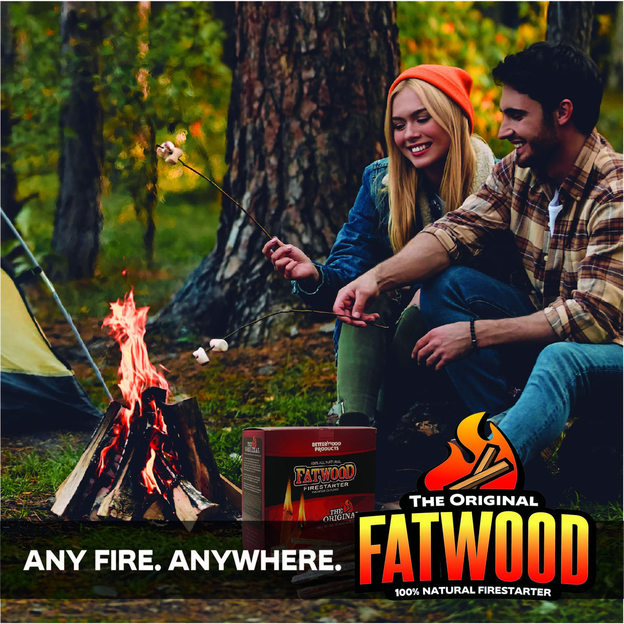Betterwood 10 Pound Fatwood Natural Pine Firestarter 1 Pack for Campfire, BBQ, or Pellet Stove, Non Toxic and Water Repellent Better Wood Products