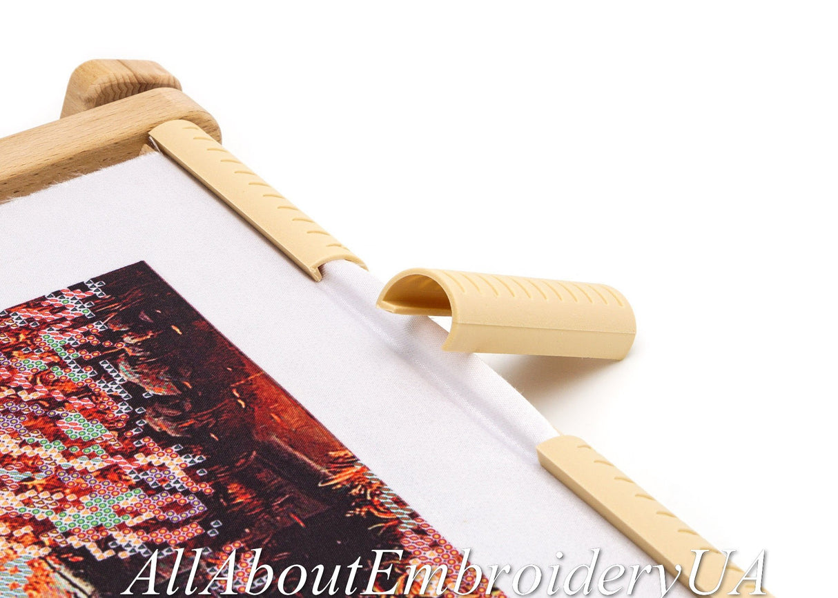 Needlepoint Embroidery Tapestry Scroll Frame Made of Organic Beech, Wooden Cross Stitch Frame, Needlepoint Holder, Stitching Frame (15.7" х 22") AllAboutEmbroideryUA