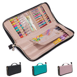MYBAGZING Knitting Needles Case (Up to 14 Inches) - Organizer for Knitting and Crochet Accessories - Empty Hook Case MYBAGZING