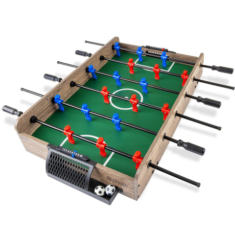 GoSports 32 Inch Tabletop Foosball Game Set - Oak or Black GoSports
