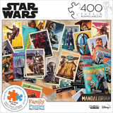 Buffalo Games - Star Wars - The Mandalorian Trading Card Expansion Pack - 400 Piece Jigsaw Puzzle for Families -Challenging Puzzle Perfect for Game Nights - Size is 21.25 x 15.00 Buffalo Games