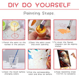 SKRYUIE Paint by Numbers Kit for Adults Beginner Wolf, Acrylic Animals Oil Painting by Numbers Kits with PaintBrushes Paintwork Art Crafts Canvas for Home Decor 16x20 inch c7 SKRYUIE