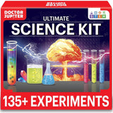 Doctor Jupiter Ultimate Science Kit, Chemistry Set for Kids Ages 8-9-10-11-12-13-14 | Birthday Gift Ideas for Boys & Girls 8+ Years Old | STEM Toy with 135+ Experiments | Learning & Educational Kits Doctor Jupiter