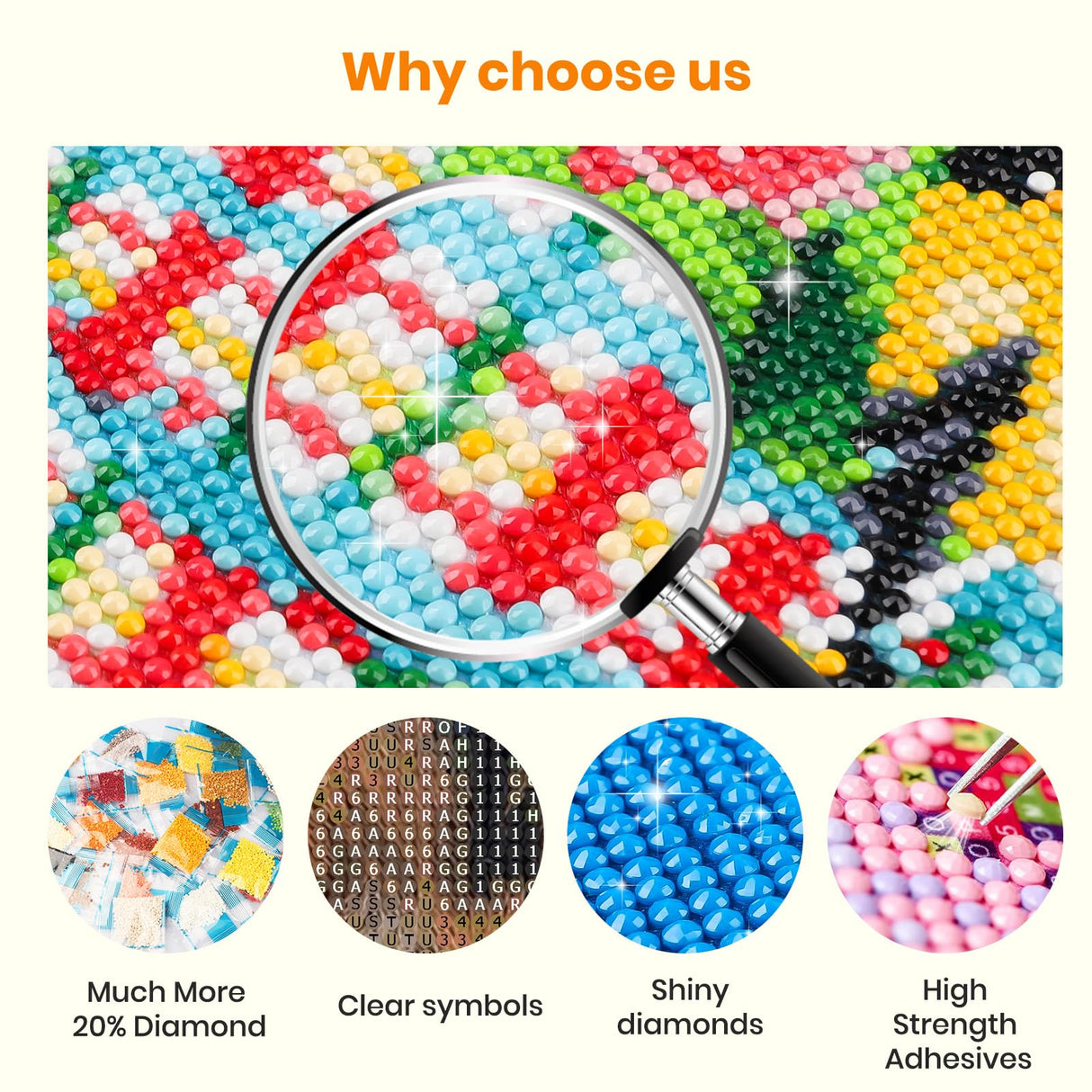 Bowetile 5D Diamond Art Lion Kits for Adults Beginners, Animals Diamond Painting Lion Kits, DIY Full Round Drill Diamonds Dots Paintings Picture Gem Art Craft for Home Wall Decor 12x16 Inch Bowetile