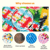 Bowetile 5D Diamond Art Lion Kits for Adults Beginners, Animals Diamond Painting Lion Kits, DIY Full Round Drill Diamonds Dots Paintings Picture Gem Art Craft for Home Wall Decor 12x16 Inch Bowetile