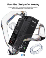 Inslogic Clear 3D Printer Resin, Yellowing & Blue Tint Resistant, Highly Transparent & High Precision & High Stability, 405nm UV-Curing Resin for LCD/DLP/SLA 3D Printing (Clear, 1kg) Inslogic