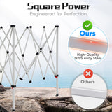 Quictent 10x10 Pop Up Canopy Tent, Outdoor Easy Up Gazebo One Person Set up, Portable and Compact, Shade for Commercial Event Camping Beach Quictent