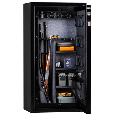 Kodiak Gun Safe for Rifles & Pistols, KBX5629 by Rhino Metals with New SafeX Security System, Safely Stores 42 Long Guns & 9 Handguns, Door Organizer for Handguns & Ammo, 390lbs Kodiak