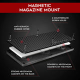 Keeper MG Magnetic Ammunition Holder for Gun Magazines and Clips, Organize Mount in Your Gun Safe, Locker Cabinet, Vault, Ultimate Ammo Storage Accessories for Handgun, Oistol and Rifle Mags, Black KEEPER MG