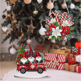 Diamond Art Hanging and Tabletop Kits for Adults Kids, 4 Pack DIY Christmas Diamond Art Suncatchers, 5D Special Shape Diamond Painting Pendant Window Ornament Gifts for Home Garden Door Wall Decor﻿ Fairyland JinWenn